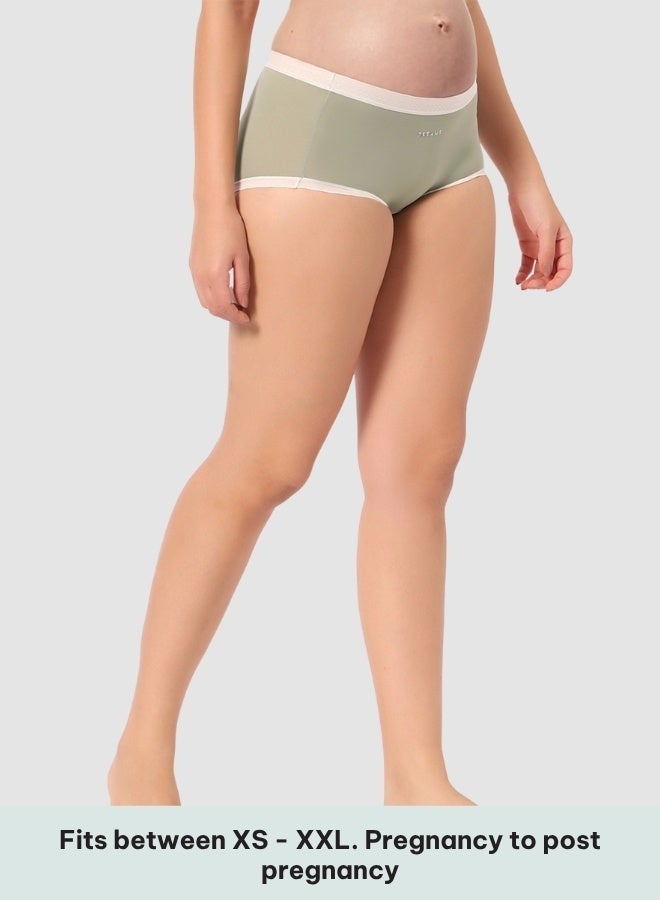 Intimate Queen Corn Bae Maternity Lacy Boy Shorts – Ultra-Soft, No Roll-Ups & Gusset Support, Full Coverage Comfort for Every Trimester (Pack Of 3) - Image 5